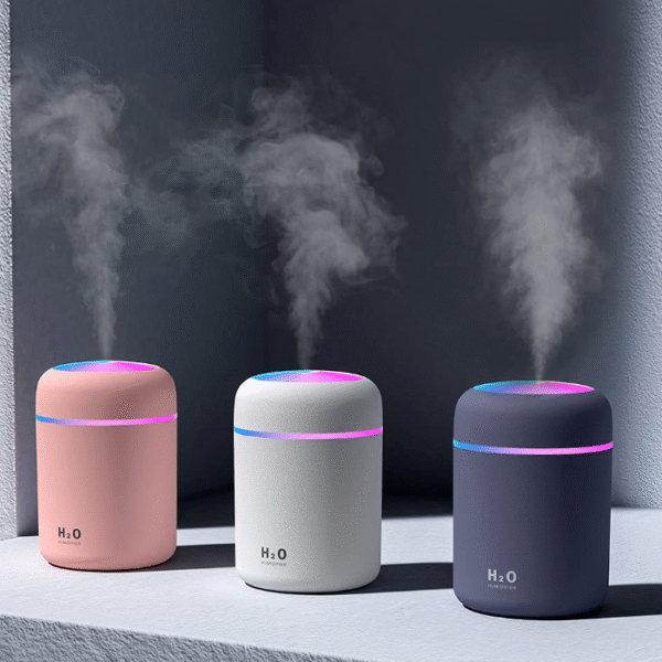 BINSBARRY Humidifire for Room Moisture, Aroma Diffuser for Home, Mist Maker, Cool Mist Humidifier, Small Quiet Air Humidifier, Ultrasonic Essential Oil Diffuser Electric (Multicolour)