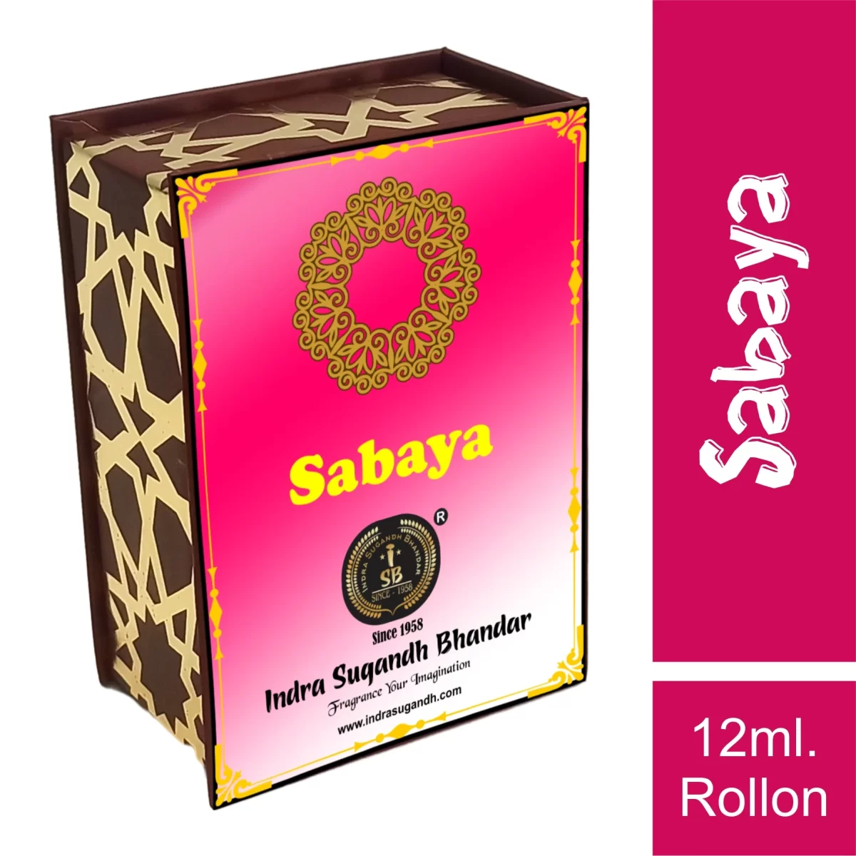 Sabaya Alcohol Free attar with Pure Perfume Oil 12ml Rollon Gift Box Pack - Image 1